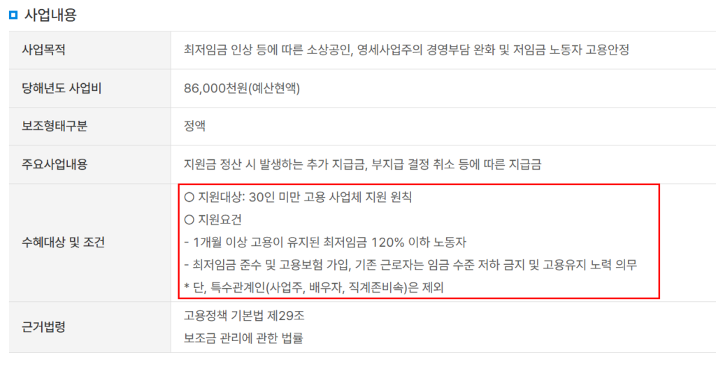 일자리안정자금 지원