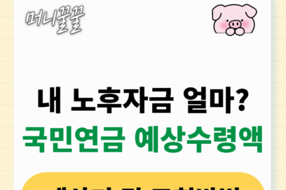 국민연금 예상수령액 계산기 사용 방법(2025년)