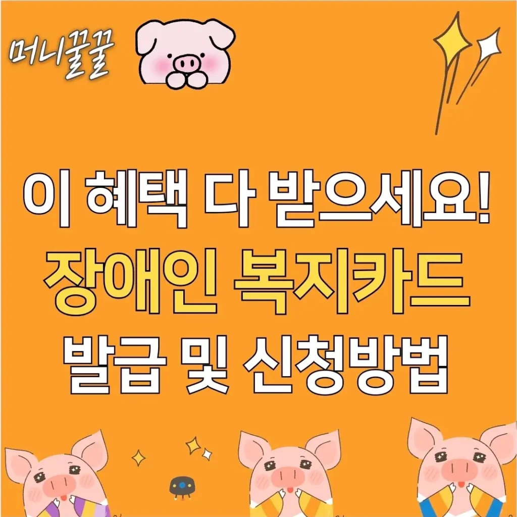 장애인복지카드 혜택, 발급 및 신청 방법(+재발급 절차) 1 장애인복지카드 혜택 썸네일