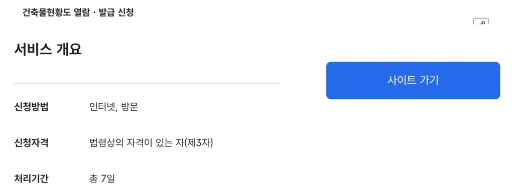 건축물현황도 발급 방법 알아보기(+평면도) 2 건축물현황도 발급