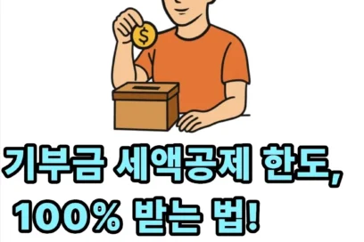 기부금 세액공제 한도(법인, 종교단체, 개인사업자)