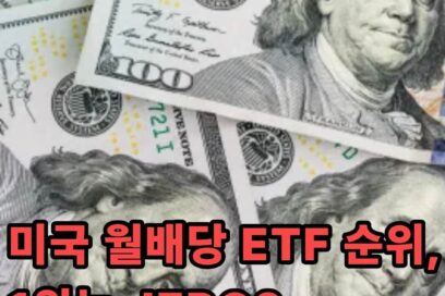 미국 월배당 ETF 추천 순위 종류 한눈에 보기 