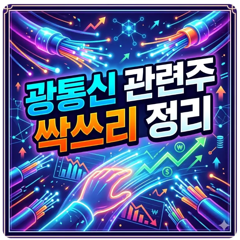 광통신 관련주 대장주 etf cpo 엔비디아 국내 미국 소부장 광케이블 싹쓰리 1 광통신 관련주