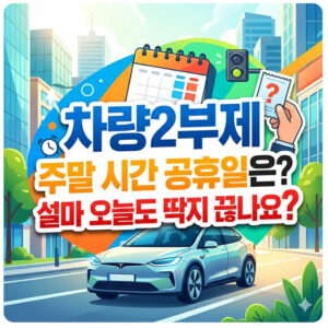 차량2부제 주말 시간 공휴일은? 설마 오늘도 딱지 끊나요 1 차량2부제 공휴일